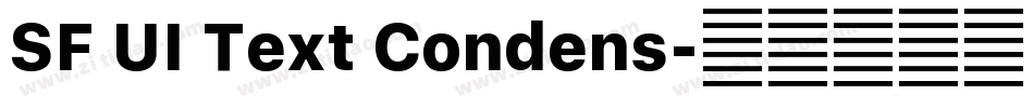 SF UI Text Condens字体转换